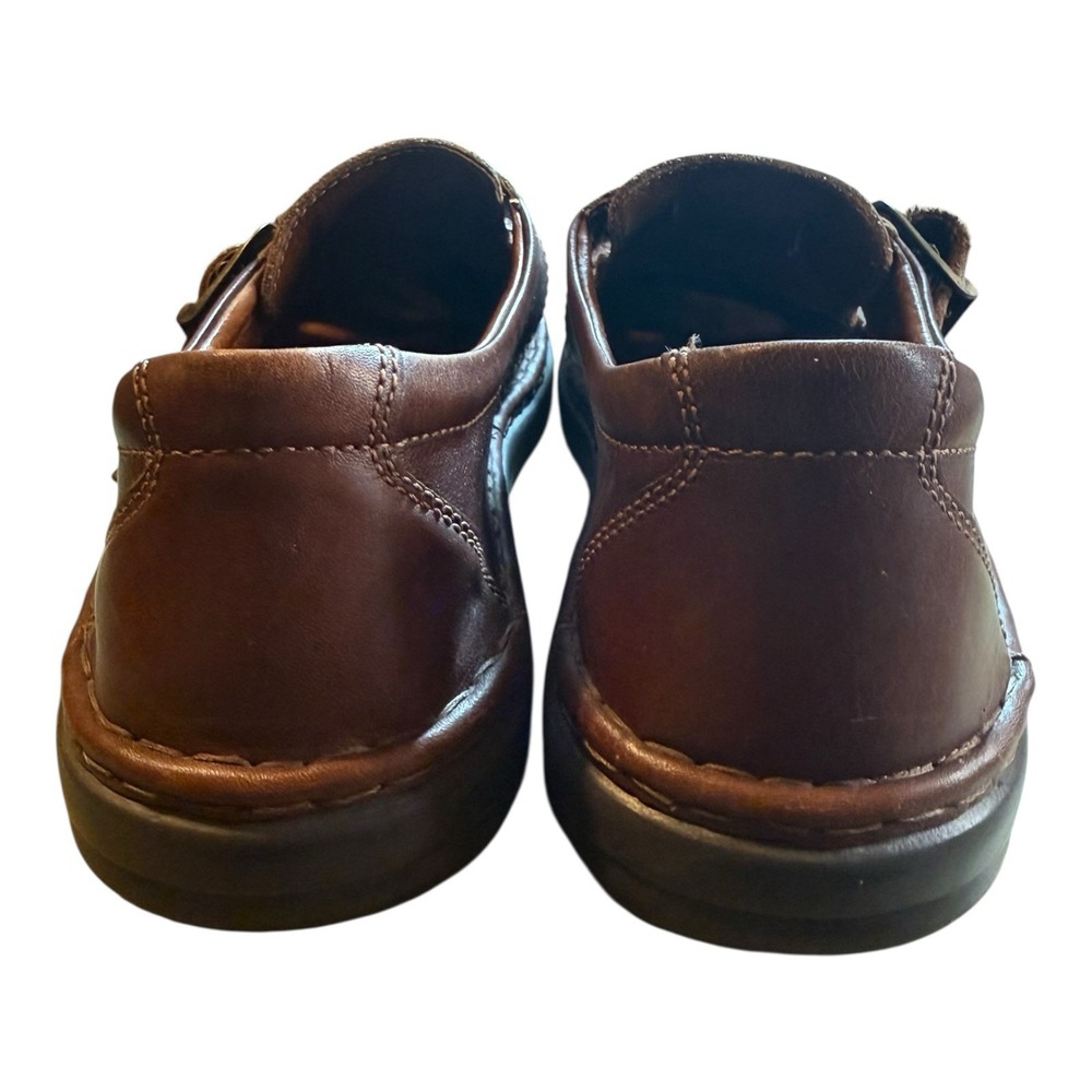 Josef‎ Seibel Men's Brown Leather Buckle Fishermans Sandals Size 11.5 M - Picture 4 of 14
